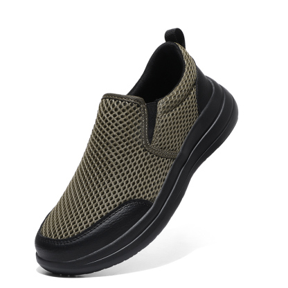  Men's Stretch-Knit Slip-On Shoes | 8 oz Light | Orthopedic | Wide Fit | 1-Second Wear | Machine Washable
