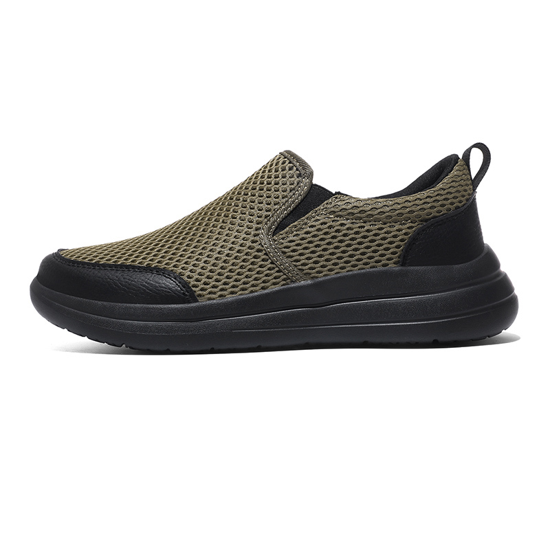  Men's Stretch-Knit Slip-On Shoes | 8 oz Light | Orthopedic | Wide Fit | 1-Second Wear | Machine Washable