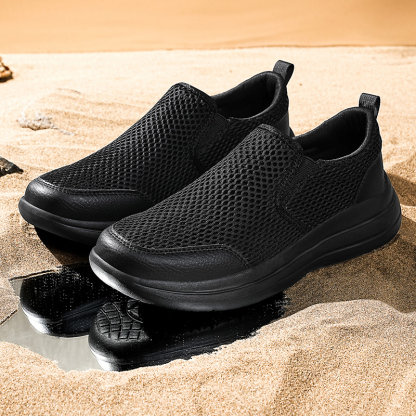  Men's Stretch-Knit Slip-On Shoes | 8 oz Light | Orthopedic | Wide Fit | 1-Second Wear | Machine Washable