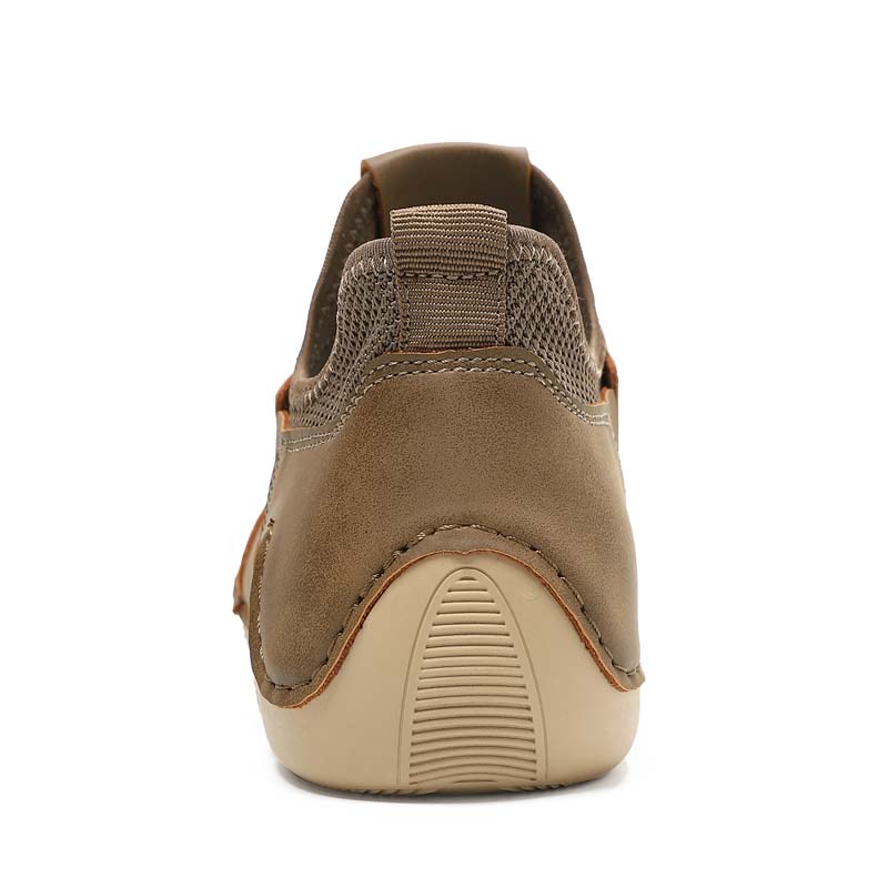 Men’s Slip-On Comfortable Arch Support Wide Toe Work Boots – Handcrafted, Waterproof, Slip-Resistant, Durable Outdoor Footwear