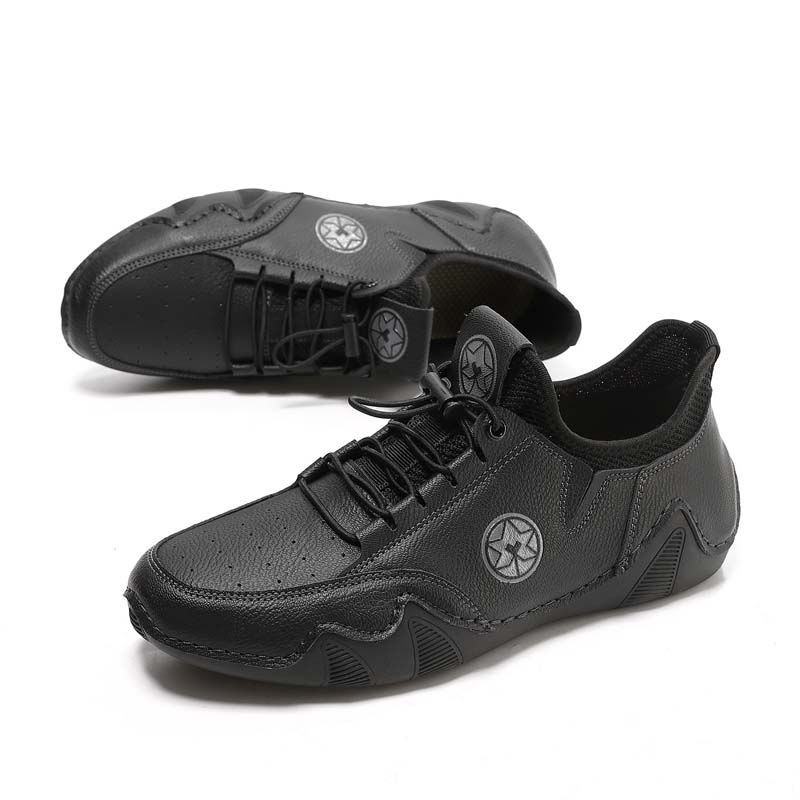 Men’s Slip-On Comfortable Arch Support Wide Toe Work Boots – Handcrafted, Waterproof, Slip-Resistant, Durable Outdoor Footwear