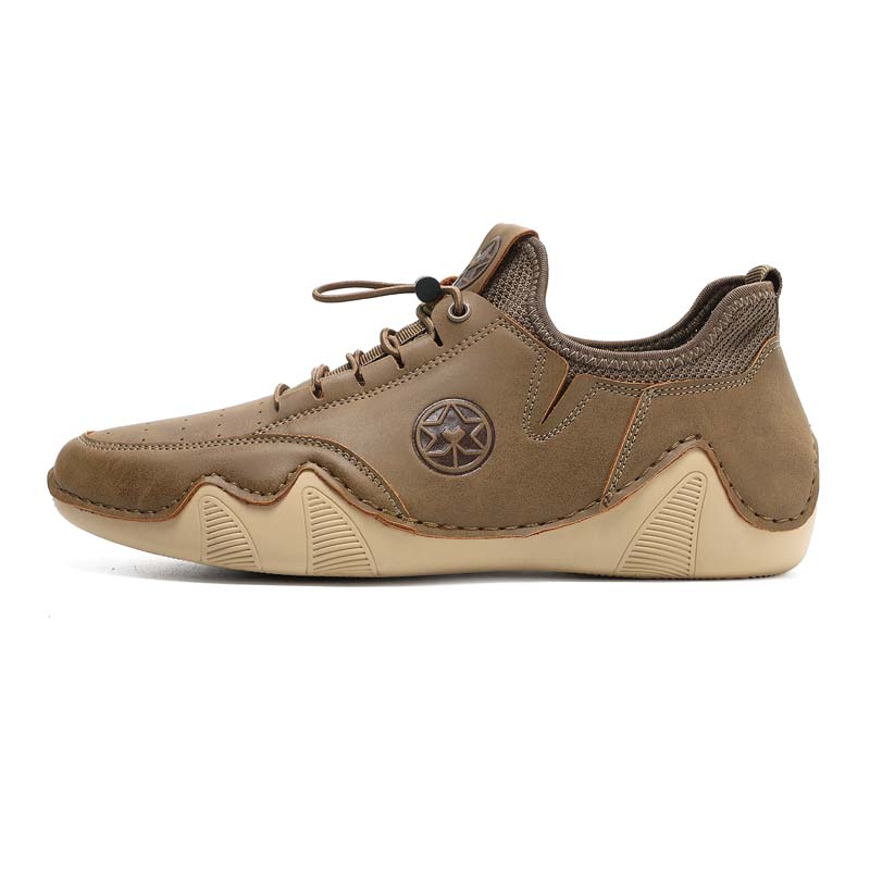 Men’s Slip-On Comfortable Arch Support Wide Toe Work Boots – Handcrafted, Waterproof, Slip-Resistant, Durable Outdoor Footwear