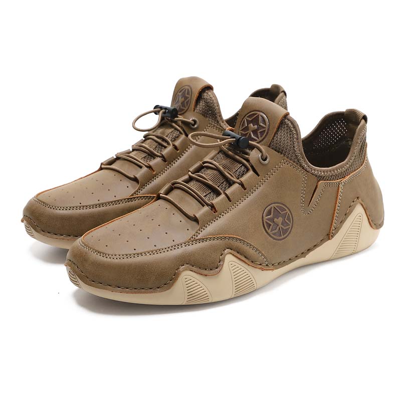 Men’s Slip-On Comfortable Arch Support Wide Toe Work Boots – Handcrafted, Waterproof, Slip-Resistant, Durable Outdoor Footwear