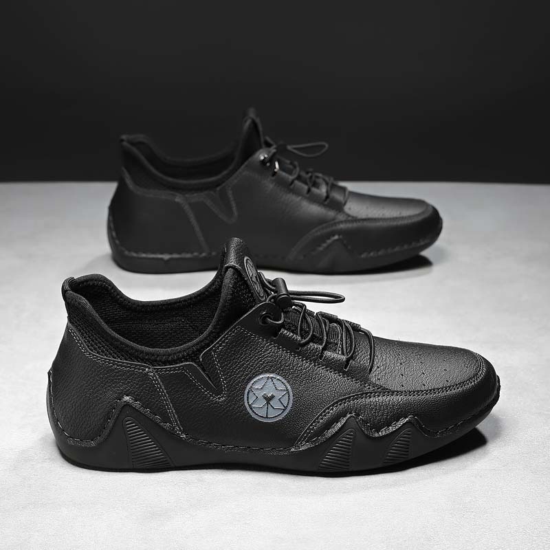 Men’s Slip-On Comfortable Arch Support Wide Toe Work Boots – Handcrafted, Waterproof, Slip-Resistant, Durable Outdoor Footwear