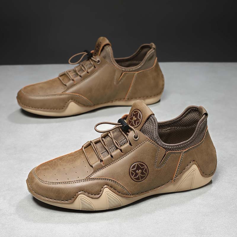 Men’s Slip-On Comfortable Arch Support Wide Toe Work Boots – Handcrafted, Waterproof, Slip-Resistant, Durable Outdoor Footwear