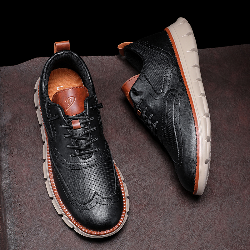 Men’s Orthopedic Arch Support Casual Shoes - Handcrafted, Waterproof, Non-Slip, Comfortable Work Shoes, Durable For 5 Years