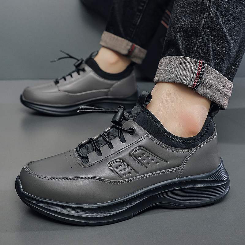 Men's Orthopedic Outdoor Walking Shoes - Built-In Arch Support; Waterproof Leather Upper; Wide Toe; Non-Slip; Ankle Support; Scratch&Smash&Puncture Resistant; Comfortable Hiking Boots