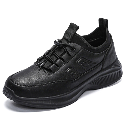 Men's Orthopedic Outdoor Walking Shoes - Built-In Arch Support; Waterproof Leather Upper; Wide Toe; Non-Slip; Ankle Support; Scratch&Smash&Puncture Resistant; Comfortable Hiking Boots