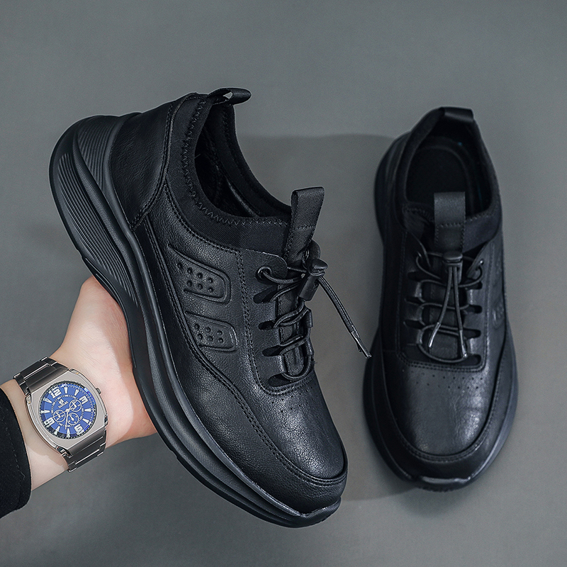 Men's Orthopedic Outdoor Walking Shoes - Built-In Arch Support; Waterproof Leather Upper; Wide Toe; Non-Slip; Ankle Support; Scratch&Smash&Puncture Resistant; Comfortable Hiking Boots