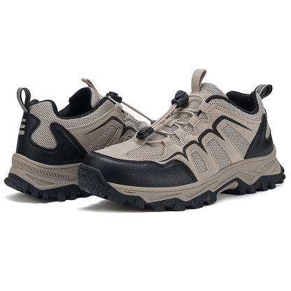 Men's Orthopedic Walking Shoes - Built-In Arch Support; Waterproof Leather Upper; Wide Toe; Non-Slip; Anti-Wear; Comfortable