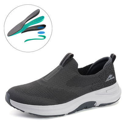 🚶👟 50% OFF !!!⏱️Clearance!!🌟Men's Daily Breathable Shock-Absorbing Slip-On Orthopedic Sneakers