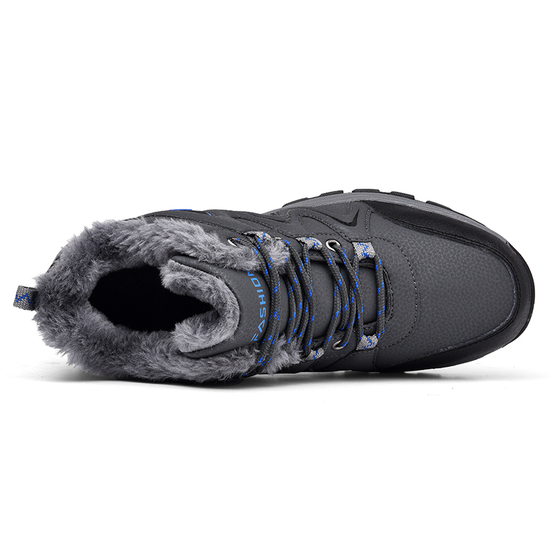 Men’s Warm&Cozy Winter Boots, Non-Slip-Waterproof-Scratch-Resistant-Arch Support Hiking Boots-Ideal for Outdoor Adventures, Hiking, Sports, Work