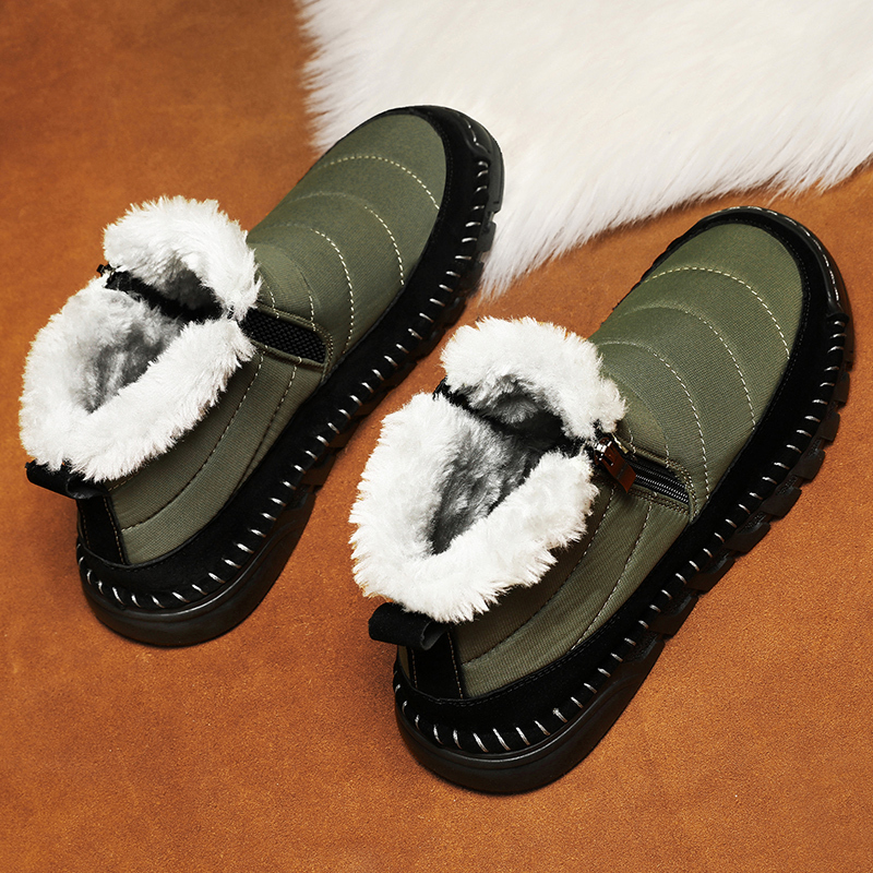 ⏰Limited Time Sale 70% OFF-Men’s Orthopedic Winter Warm and Cozy Hiking Boots - Casual Boots - Slip-on - Non-slip - Arch Support - Waterproof - Wide Toe - Ideal For Winter Outdoor Adventures