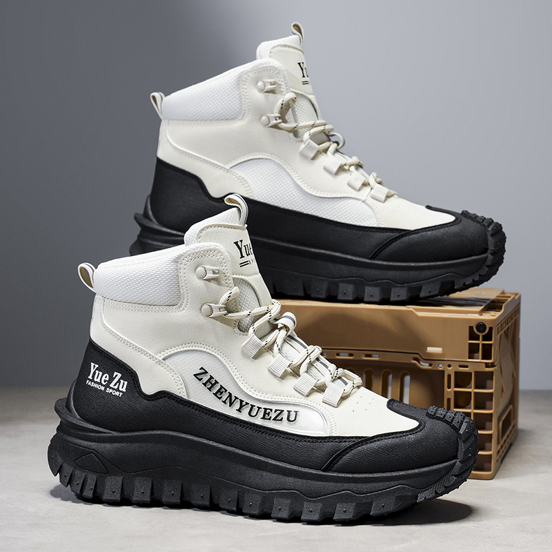 Men's Winter Warm and Cozy Thermal Lining Hiking Shoes - Lightweight - Anti-Slip - Water-Resistant - Breathable Sneakers -Ideal for Daily Routine, Outdoor Adventures, Sport, Travelling