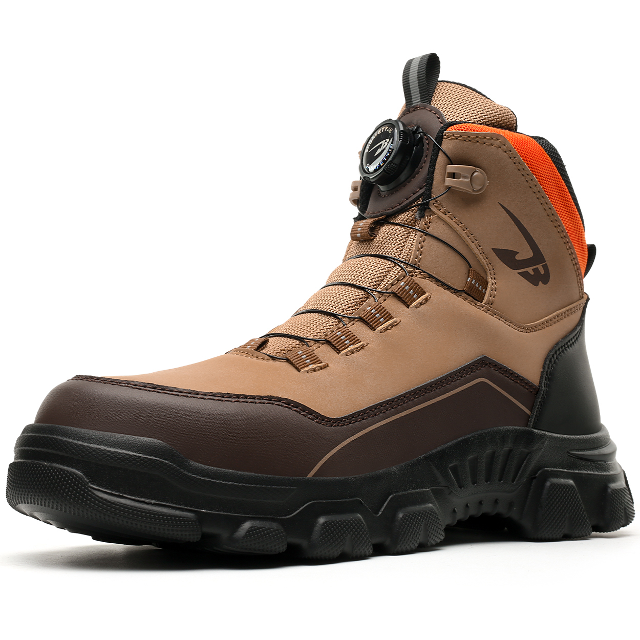 Microfiber Leather Waterproof Work Boots for Man, Stylish Safety Work