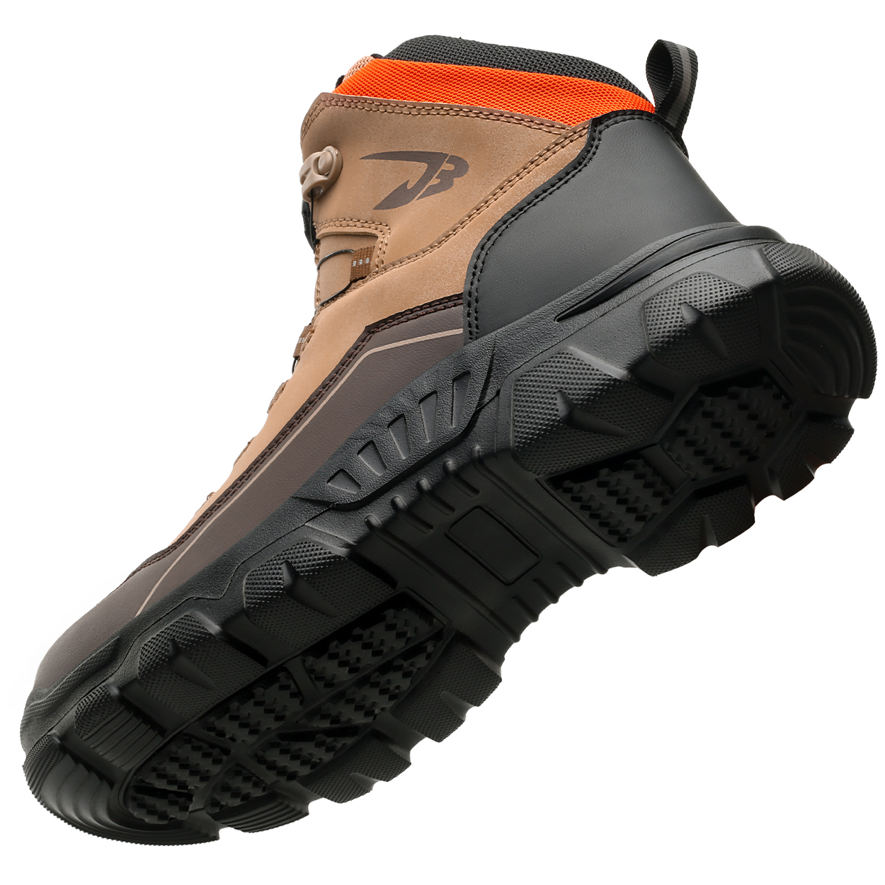 Microfiber Leather Waterproof Work Boots for Man, Stylish Safety Work Shoes with Intelligent Button, Thickened Steel Toe, Lightweight, Soft, Comfortable