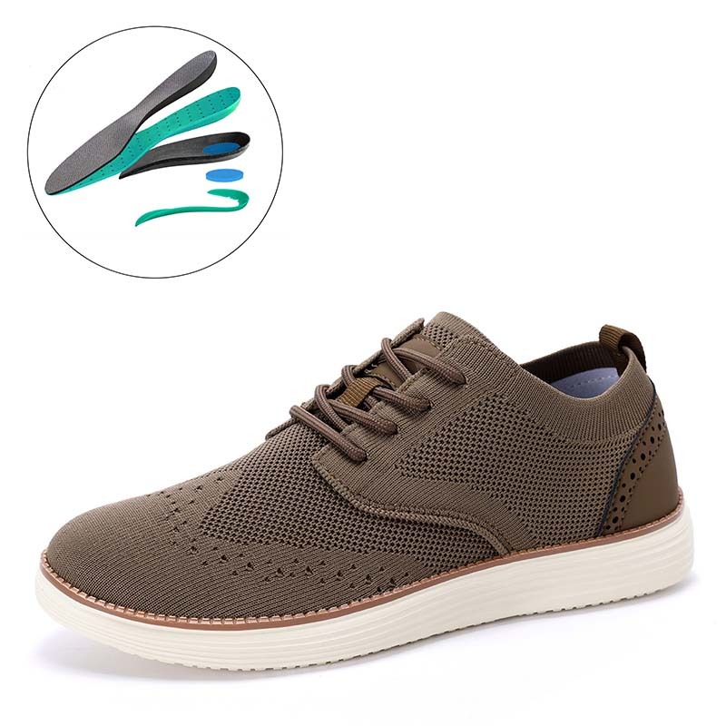 🚶👟 50% OFF !!!⏱️Clearance!!🌟Men's Mesh Oxford Sneakers – Lightweight Casual Walking Shoes with Arch Support, Breathable Lace-Up Fashion Sneakers