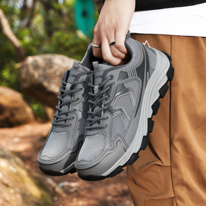 Men’s Steel Toe Work Shoes – Lightweight Safety Sneakers with Puncture-Proof Kevlar Midsole, Breathable Mesh Upper, Slip-Resistant Sole, Comfortable Industrial Construction Footwear