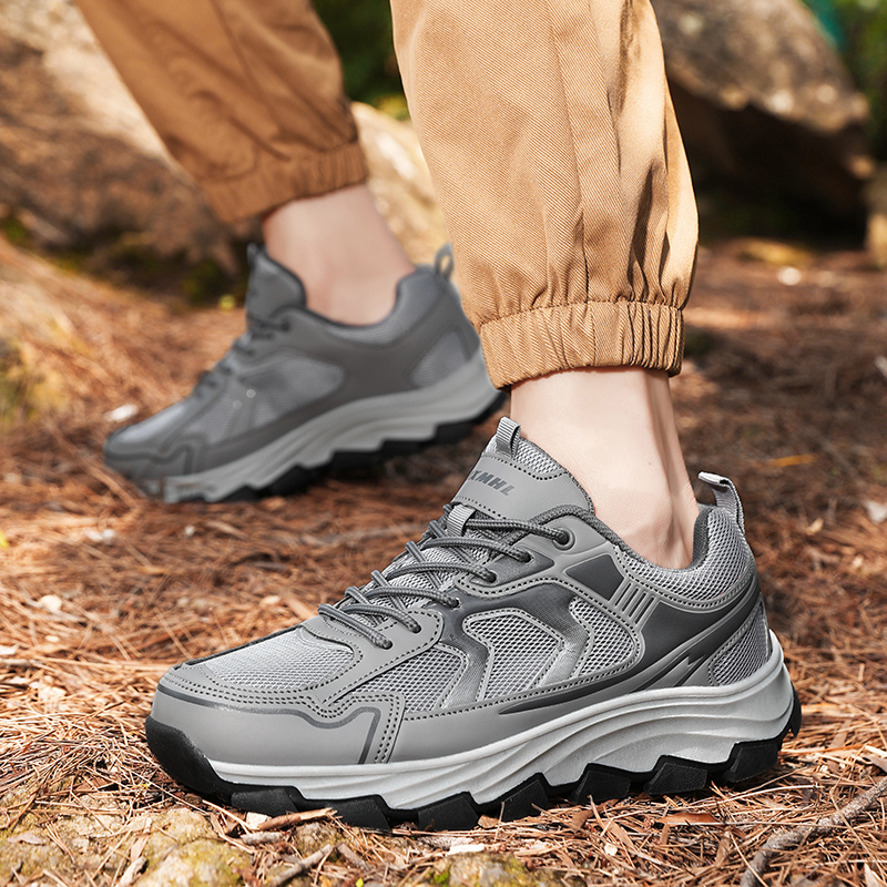 Men’s Steel Toe Work Shoes – Lightweight Safety Sneakers with Puncture-Proof Kevlar Midsole, Breathable Mesh Upper, Slip-Resistant Sole, Comfortable Industrial Construction Footwear