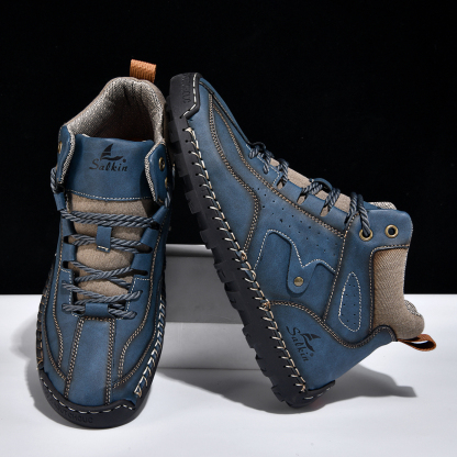 ⏰Limited Time Sale 70% OFF-Men’s Orthopedic Winter Warm and Cozy Hiking Boots - Casual Boots - Slip-on - Non-slip - Arch Support - Waterproof - Wide Toe - Ideal For Winter Outdoor Adventures