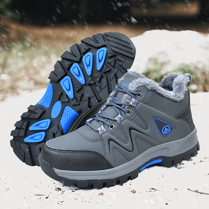 Men’s Warm&Cozy Winter Boots, Non-Slip-Waterproof-Scratch-Resistant-Arch Support Hiking Boots-Ideal for Outdoor Adventures, Hiking, Sports, Work