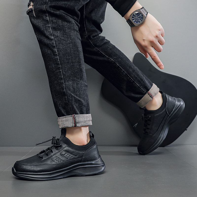 Men's Orthopedic Outdoor Walking Shoes - Built-In Arch Support; Waterproof Leather Upper; Wide Toe; Non-Slip; Ankle Support; Scratch&Smash&Puncture Resistant; Comfortable Hiking Boots