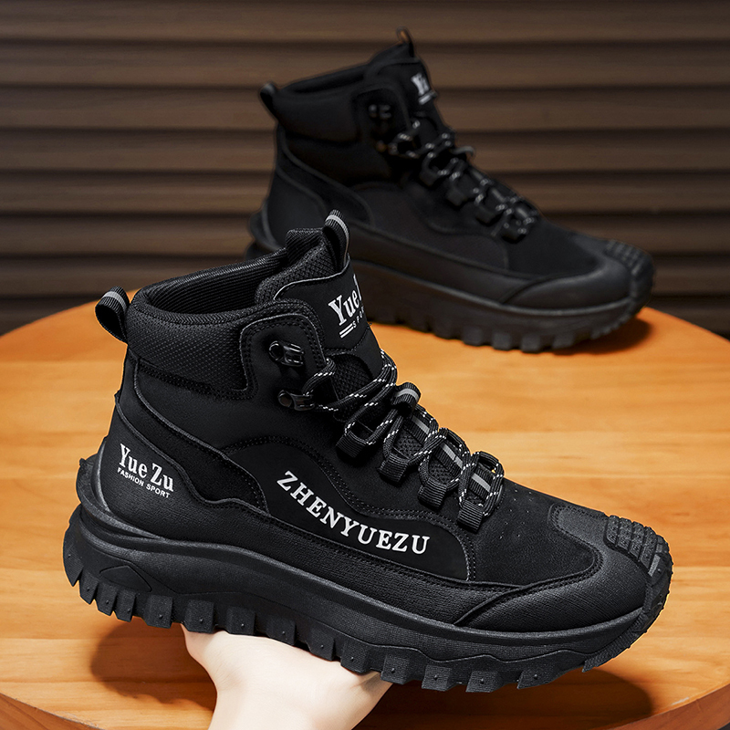 Men's Winter Warm and Cozy Thermal Lining Hiking Shoes - Lightweight - Anti-Slip - Water-Resistant - Breathable Sneakers -Ideal for Daily Routine, Outdoor Adventures, Sport, Travelling