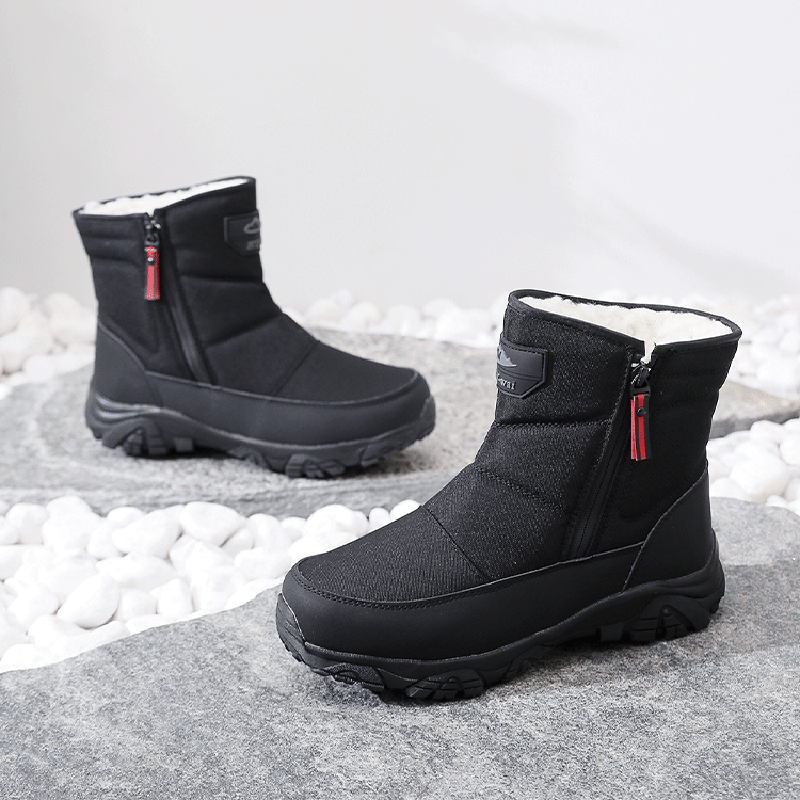 Men’s Warm&Cozy Winter Boots-Arch Support-Non-Slip-Waterproof-Scratch-Resistant-Ankle Support Hiking Boots-Ideal for Outdoor Adventures, Hiking, Sports, Work.