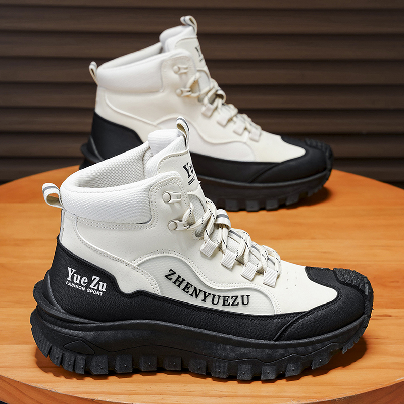 Men's Winter Warm and Cozy Thermal Lining Hiking Shoes - Lightweight - Anti-Slip - Water-Resistant - Breathable Sneakers -Ideal for Daily Routine, Outdoor Adventures, Sport, Travelling