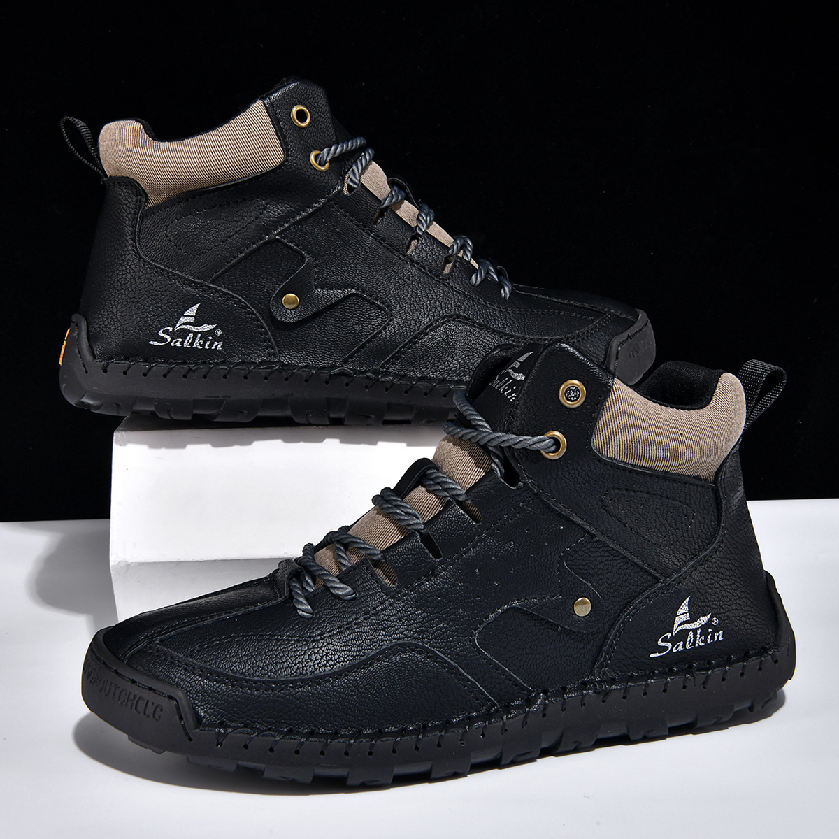 ⏰Limited Time Sale 70% OFF-Men’s Orthopedic Winter Warm and Cozy Hiking Boots - Casual Boots - Slip-on - Non-slip - Arch Support - Waterproof - Wide Toe - Ideal For Winter Outdoor Adventures