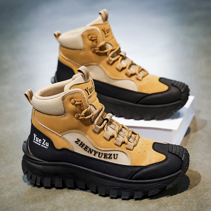 Men's Winter Warm and Cozy Thermal Lining Hiking Shoes - Lightweight - Anti-Slip - Water-Resistant - Breathable Sneakers -Ideal for Daily Routine, Outdoor Adventures, Sport, Travelling