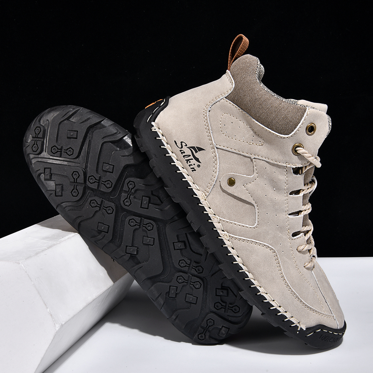 ⏰Limited Time Sale 70% OFF-Men’s Orthopedic Winter Warm and Cozy Hiking Boots - Casual Boots - Slip-on - Non-slip - Arch Support - Waterproof - Wide Toe - Ideal For Winter Outdoor Adventures