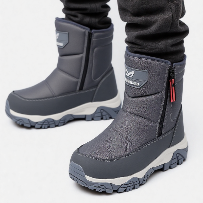 Men’s Warm&Cozy Winter Boots-Arch Support-Non-Slip-Waterproof-Scratch-Resistant-Ankle Support Hiking Boots-Ideal for Outdoor Adventures, Hiking, Sports, Work.