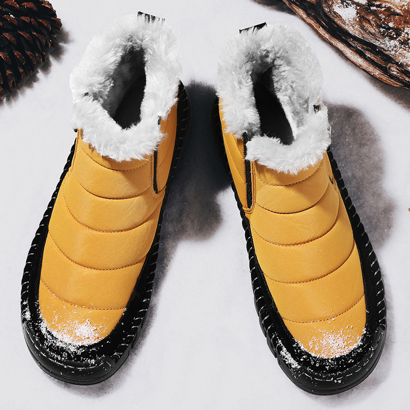 ⏰Limited Time Sale 70% OFF-Men’s Orthopedic Winter Warm and Cozy Hiking Boots - Casual Boots - Slip-on - Non-slip - Arch Support - Waterproof - Wide Toe - Ideal For Winter Outdoor Adventures