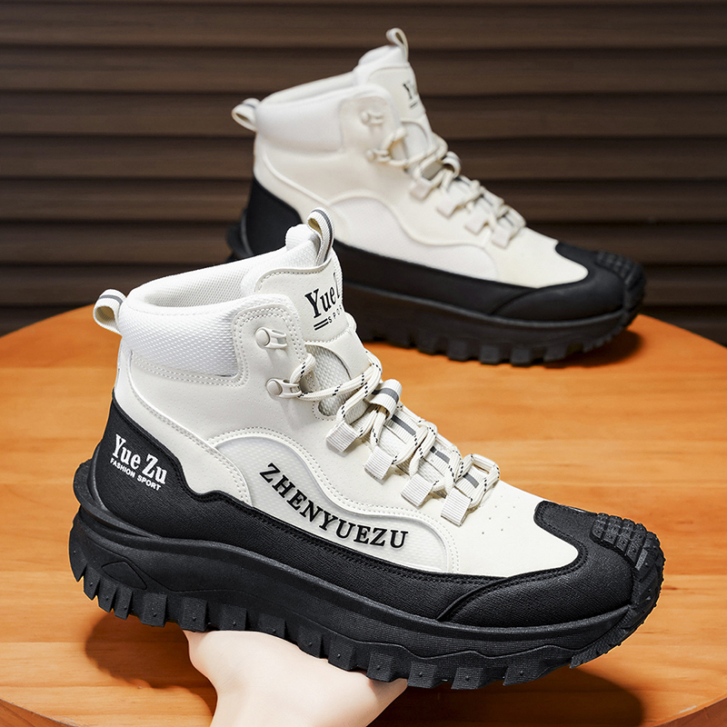 Men's Winter Warm and Cozy Thermal Lining Hiking Shoes - Lightweight - Anti-Slip - Water-Resistant - Breathable Sneakers -Ideal for Daily Routine, Outdoor Adventures, Sport, Travelling