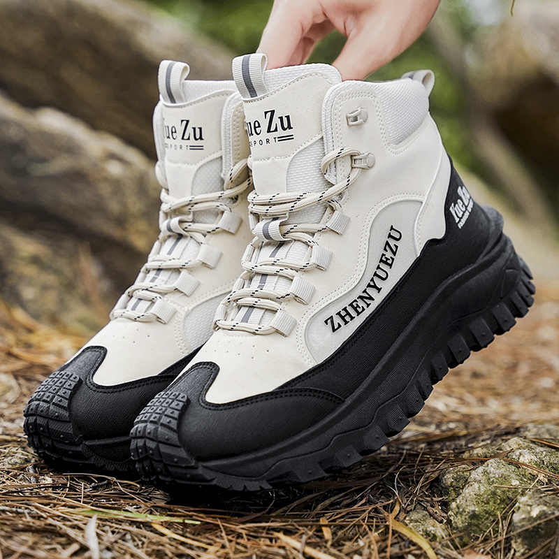 Men's Winter Warm and Cozy Thermal Lining Hiking Shoes - Lightweight - Anti-Slip - Water-Resistant - Breathable Sneakers -Ideal for Daily Routine, Outdoor Adventures, Sport, Travelling