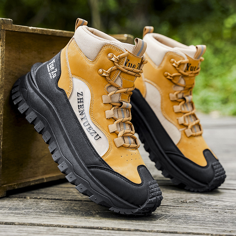 Men's Winter Warm and Cozy Thermal Lining Hiking Shoes - Lightweight - Anti-Slip - Water-Resistant - Breathable Sneakers -Ideal for Daily Routine, Outdoor Adventures, Sport, Travelling