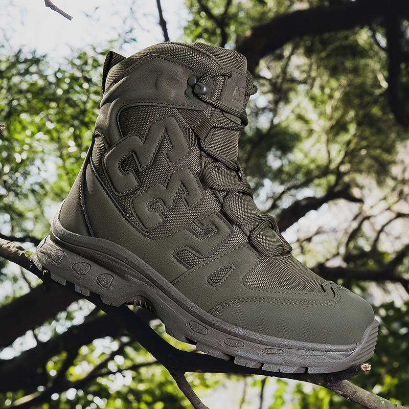 Military Grade Tactical Boots Work Boots Hunting Boots - Waterproof, Anti-Sprain, Anti-Puncture, Non-Slip, Toe Protection, Kevlar Reinforced Midsole, 360° Anti-Twist Support