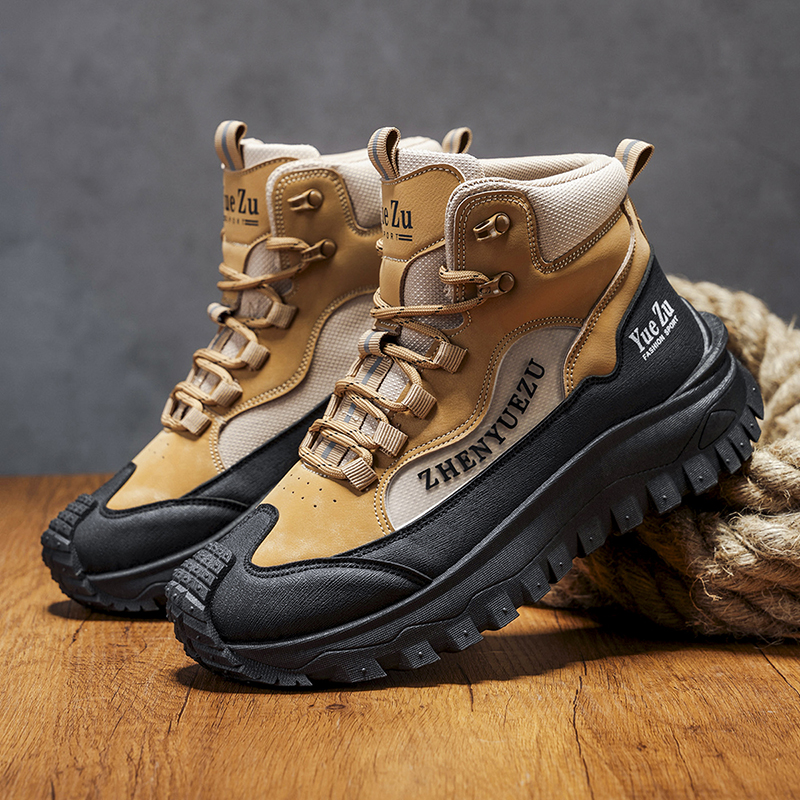 Men's Winter Warm and Cozy Thermal Lining Hiking Shoes - Lightweight - Anti-Slip - Water-Resistant - Breathable Sneakers -Ideal for Daily Routine, Outdoor Adventures, Sport, Travelling