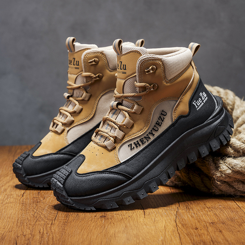 Men's Winter Warm and Cozy Thermal Lining Hiking Shoes - Lightweight - Anti-Slip - Water-Resistant - Breathable Sneakers -Ideal for Daily Routine, Outdoor Adventures, Sport, Travelling