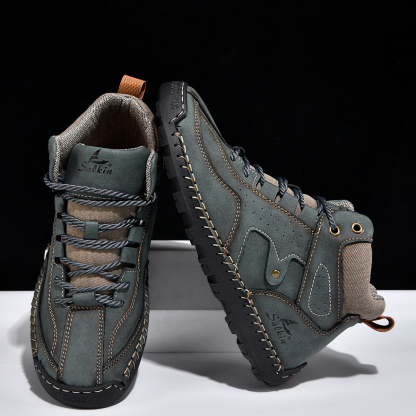 ⏰Limited Time Sale 70% OFF-Men’s Orthopedic Winter Warm and Cozy Hiking Boots - Casual Boots - Slip-on - Non-slip - Arch Support - Waterproof - Wide Toe - Ideal For Winter Outdoor Adventures