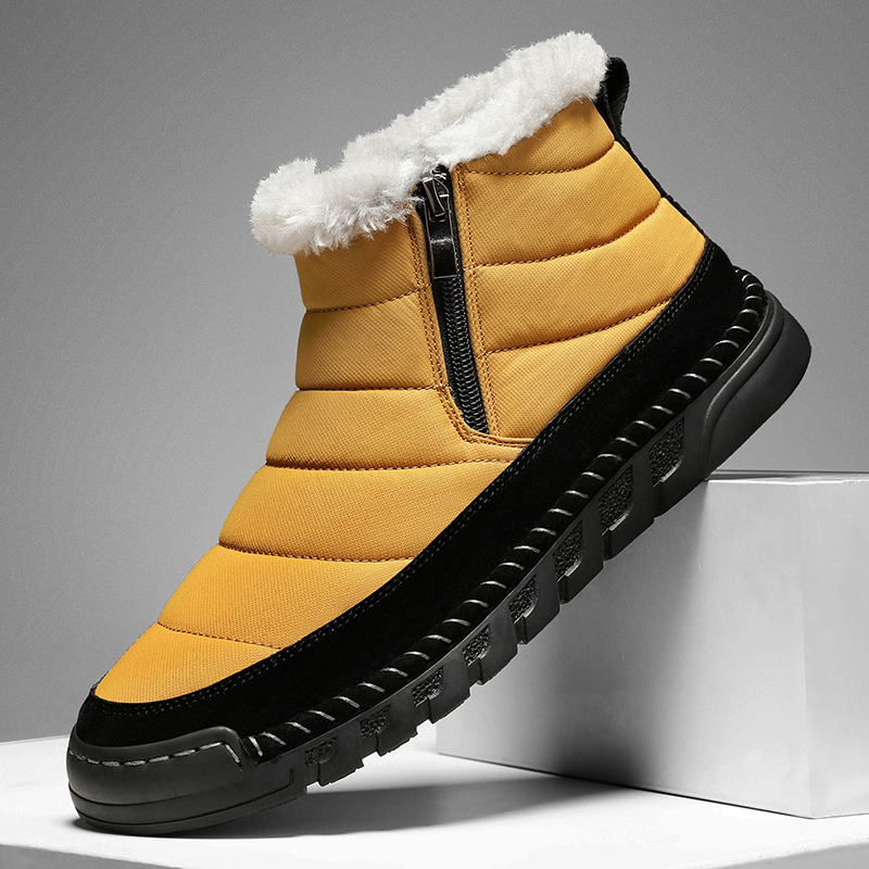 ⏰Limited Time Sale 70% OFF-Men’s Orthopedic Winter Warm and Cozy Hiking Boots - Casual Boots - Slip-on - Non-slip - Arch Support - Waterproof - Wide Toe - Ideal For Winter Outdoor Adventures