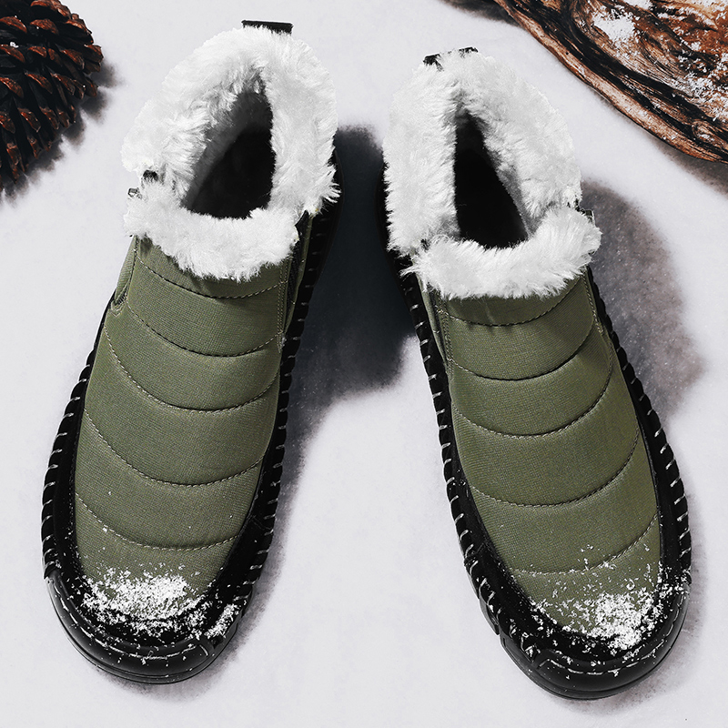 ⏰Limited Time Sale 70% OFF-Men’s Orthopedic Winter Warm and Cozy Hiking Boots - Casual Boots - Slip-on - Non-slip - Arch Support - Waterproof - Wide Toe - Ideal For Winter Outdoor Adventures