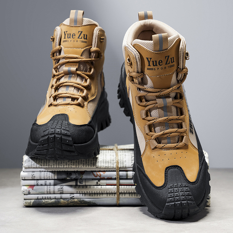 Men's Winter Warm and Cozy Thermal Lining Hiking Shoes - Lightweight - Anti-Slip - Water-Resistant - Breathable Sneakers -Ideal for Daily Routine, Outdoor Adventures, Sport, Travelling