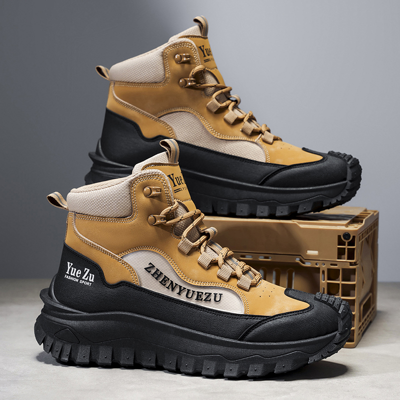 Men's Winter Warm and Cozy Thermal Lining Hiking Shoes - Lightweight - Anti-Slip - Water-Resistant - Breathable Sneakers -Ideal for Daily Routine, Outdoor Adventures, Sport, Travelling