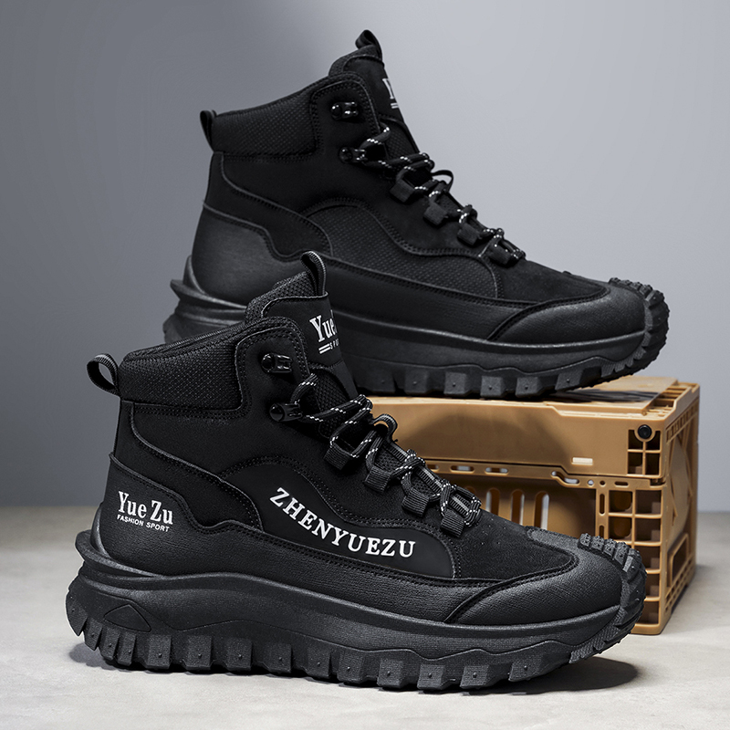 Men's Winter Warm and Cozy Thermal Lining Hiking Shoes - Lightweight - Anti-Slip - Water-Resistant - Breathable Sneakers -Ideal for Daily Routine, Outdoor Adventures, Sport, Travelling