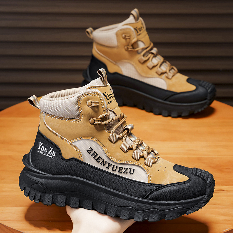 Men's Winter Warm and Cozy Thermal Lining Hiking Shoes - Lightweight - Anti-Slip - Water-Resistant - Breathable Sneakers -Ideal for Daily Routine, Outdoor Adventures, Sport, Travelling