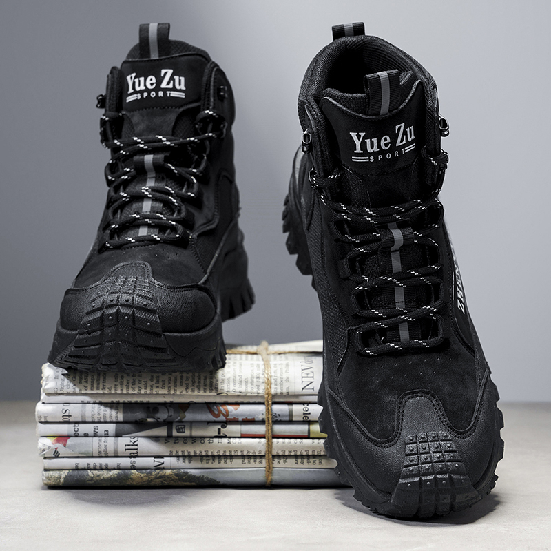 Men's Winter Warm and Cozy Thermal Lining Hiking Shoes - Lightweight - Anti-Slip - Water-Resistant - Breathable Sneakers -Ideal for Daily Routine, Outdoor Adventures, Sport, Travelling