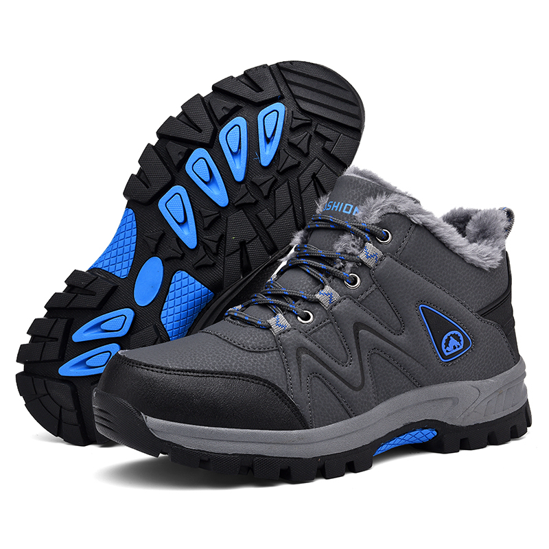 Men’s Warm&Cozy Winter Boots, Non-Slip-Waterproof-Scratch-Resistant-Arch Support Hiking Boots-Ideal for Outdoor Adventures, Hiking, Sports, Work