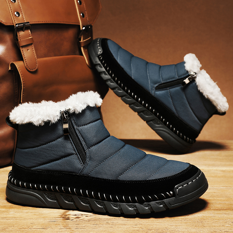 ⏰Limited Time Sale 70% OFF-Men’s Orthopedic Winter Warm and Cozy Hiking Boots - Casual Boots - Slip-on - Non-slip - Arch Support - Waterproof - Wide Toe - Ideal For Winter Outdoor Adventures